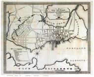 Portland 1823 Bowen - Old Map Reprint - Maine Cities Other
