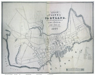 Portland 1837 Dearborn - Old Map Reprint - Maine Cities Other
