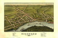 Richmond, Maine 1878 Bird's Eye View
