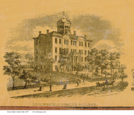 Springfield Female College - Clarke Co., Ohio 1859 Old Town Map Custom Print - Clarke Co.
