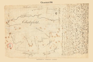 Chesterfield, Massachusetts 1795 Old Town Map Reprint - Roads Place Names  Massachusetts Archives