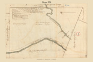 Clinton, Maine 1794 Old Town Map Reprint - Roads Place Names  Massachusetts Archives