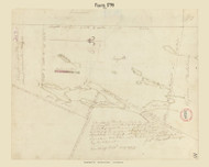 Fayette, Maine 1795 Old Town Map Reprint - Roads Place Names  Massachusetts Archives