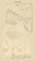 Freetown, Massachusetts 1795 Old Town Map Reprint - Roads Place Names  Massachusetts Archives