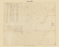 Goshen, Massachusetts 1795 Old Town Map Reprint - Roads Place Names  Massachusetts Archives