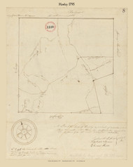 Hawley - 1129, Massachusetts 1795 Old Town Map Reprint - Roads Place Names  Massachusetts Archives