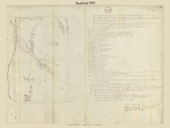 Sandisfield, Massachusetts 1795 Old Town Map Reprint - Roads Place Names  Massachusetts Archives