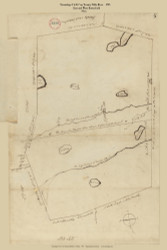 Townships # 6 & 7 East and West Butterfield, Maine 1795 Old Town Map Reprint - Roads Place Names Sumner Hartford Massachusetts Archives