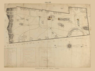 Amherst (Digitally Restored), Massachusetts 1830 Old Town Map Reprint - Roads Place Names  Massachusetts Archives