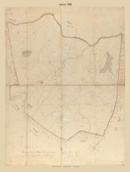 Andover, Massachusetts 1830 Old Town Map Reprint - Roads Place Names  Massachusetts Archives