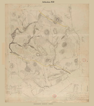 Ashburnham, Massachusetts 1830 Old Town Map Reprint - Roads Place Names  Massachusetts Archives