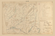 Barre, Massachusetts 1830 Old Town Map Reprint - Roads Place Names  Massachusetts Archives