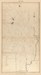 Belchertown, Massachusetts 1830 Old Town Map Reprint - Roads Place Names  Massachusetts Archives