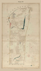 Bellingham, Massachusetts 1830 Old Town Map Reprint - Roads Place Names  Massachusetts Archives