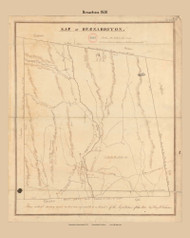Bernardston, Massachusetts 1830 Old Town Map Reprint - Roads Homeowner Names Place Names  Massachusetts Archives