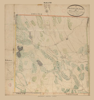 Blandford, Massachusetts 1831 Old Town Map Reprint - Roads Place Names  Massachusetts Archives