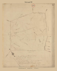 Boxborough, Massachusetts 1831 Old Town Map Reprint - Roads Place Names  Massachusetts Archives