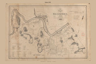 Bradford, Massachusetts 1831 Old Town Map Reprint - Roads Homeowner Names Place Names  Massachusetts Archives