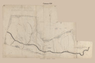 Charlemont, Massachusetts 1830 Old Town Map Reprint - Roads Place Names  Massachusetts Archives