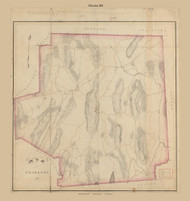 Charlton, Massachusetts 1831 Old Town Map Reprint - Roads Place Names  Massachusetts Archives