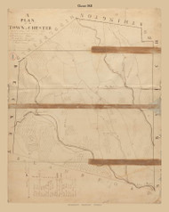 Chester, Massachusetts 1831 Old Town Map Reprint - Roads Place Names  Massachusetts Archives