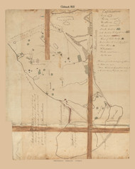 Chilmark, Massachusetts 1831 Old Town Map Reprint - Roads Place Names  Massachusetts Archives