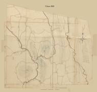 Colrain, Massachusetts 1830 Old Town Map Reprint - Roads Place Names  Massachusetts Archives