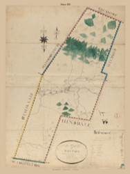 Dalton, Massachusetts 1831 Old Town Map Reprint - Roads Place Names  Massachusetts Archives