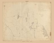 Dudley, Massachusetts 1831 Old Town Map Reprint - Roads Homeowner Names Place Names  Massachusetts Archives