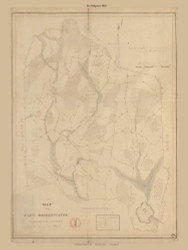 East Bridgewater, Massachusetts 1830 Old Town Map Reprint - Roads Place Names  Massachusetts Archives