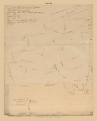 Goshen, Massachusetts 1831 Old Town Map Reprint - Roads Place Names  Massachusetts Archives