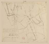Goshen, Massachusetts 1839 Old Town Map Reprint - Roads Place Names  Massachusetts Archives
