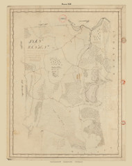 Hanson, Massachusetts 1830 Old Town Map Reprint - Roads Place Names  Massachusetts Archives