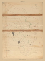 Lunenburg, Massachusetts 1831 Old Town Map Reprint - Roads House Locations Place Names  Massachusetts Archives