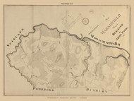 Marshfield (Digitally Restored), Massachusetts 1831 Old Town Map Reprint - Roads Place Names  Massachusetts Archives