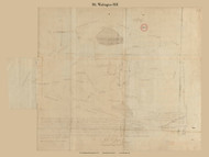Mt. Washington, Massachusetts 1831 Old Town Map Reprint - Roads Place Names  Massachusetts Archives