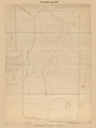 New Marlborough, Massachusetts 1831 Old Town Map Reprint - Roads Place Names  Massachusetts Archives