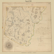 Pepperell, Massachusetts 1830 Old Town Map Reprint - Roads House Locations Place Names  Massachusetts Archives