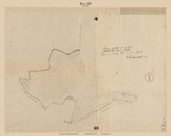 Rowe Zoar, Massachusetts 1839 Old Town Map Reprint - Roads Place Names  Massachusetts Archives