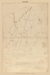 Rutland (Digitally Restored), Massachusetts 1830 Old Town Map Reprint - Roads House Locations Place Names  Massachusetts Archives