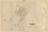 Salem, Massachusetts 1832 Old Town Map Reprint - Roads Place Names  Massachusetts Archives
