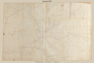 Sandisfield, Massachusetts 1839 Old Town Map Reprint - Roads Place Names  Massachusetts Archives