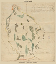 Sherborn, Massachusetts 1831 Old Town Map Reprint - Roads Place Names  Massachusetts Archives