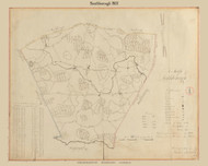 Southborough, Massachusetts 1831 Old Town Map Reprint - Roads House Locations Place Names  Massachusetts Archives