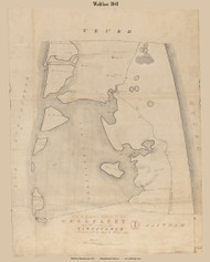 Wellfleet, Massachusetts 1841 Old Town Map Reprint - Roads Place Names  Massachusetts Archives