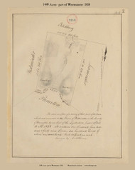 Westminster, Massachusetts 1838 Old Town Map Reprint - Roads Place Names  Massachusetts Archives