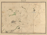 Westminster, Massachusetts 1831 Old Town Map Reprint - Roads Place Names  Massachusetts Archives