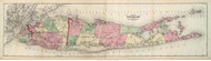 Long Island, New York 1873 Old Town Map Reprint - 1873 Beers Atlas (LI)