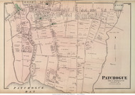 Patchogue Village - Brookhaven, New York 1873 Old Town Map Reprint - Suffolk Co. (LI)