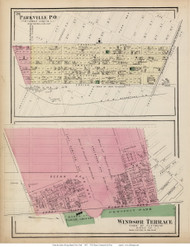 Parkville and Windsor Terrace Villages - Flatbush, New York 1873 Old Town Map Reprint - Kings Co. (LI)